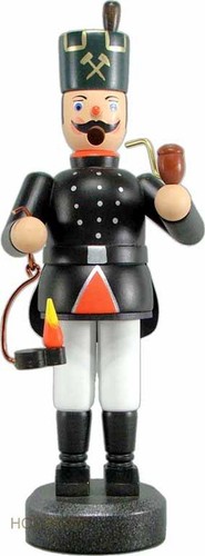 Smoking figure miner - with, lamp